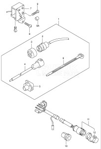 00991 F-751001- (1997) 9.9hp - (DF9.9(A,AR)S V) DF9.9(A,A)S V drawing OPT:RECEPTACLE SET