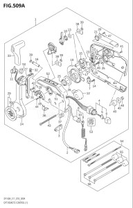 11503Z-810001 (2018) 115hp E11 E40-Gen. Export 1-and 2 (DF115AZ) DF115AZ drawing OPT:REMOTE CONTROL (1) (E11)