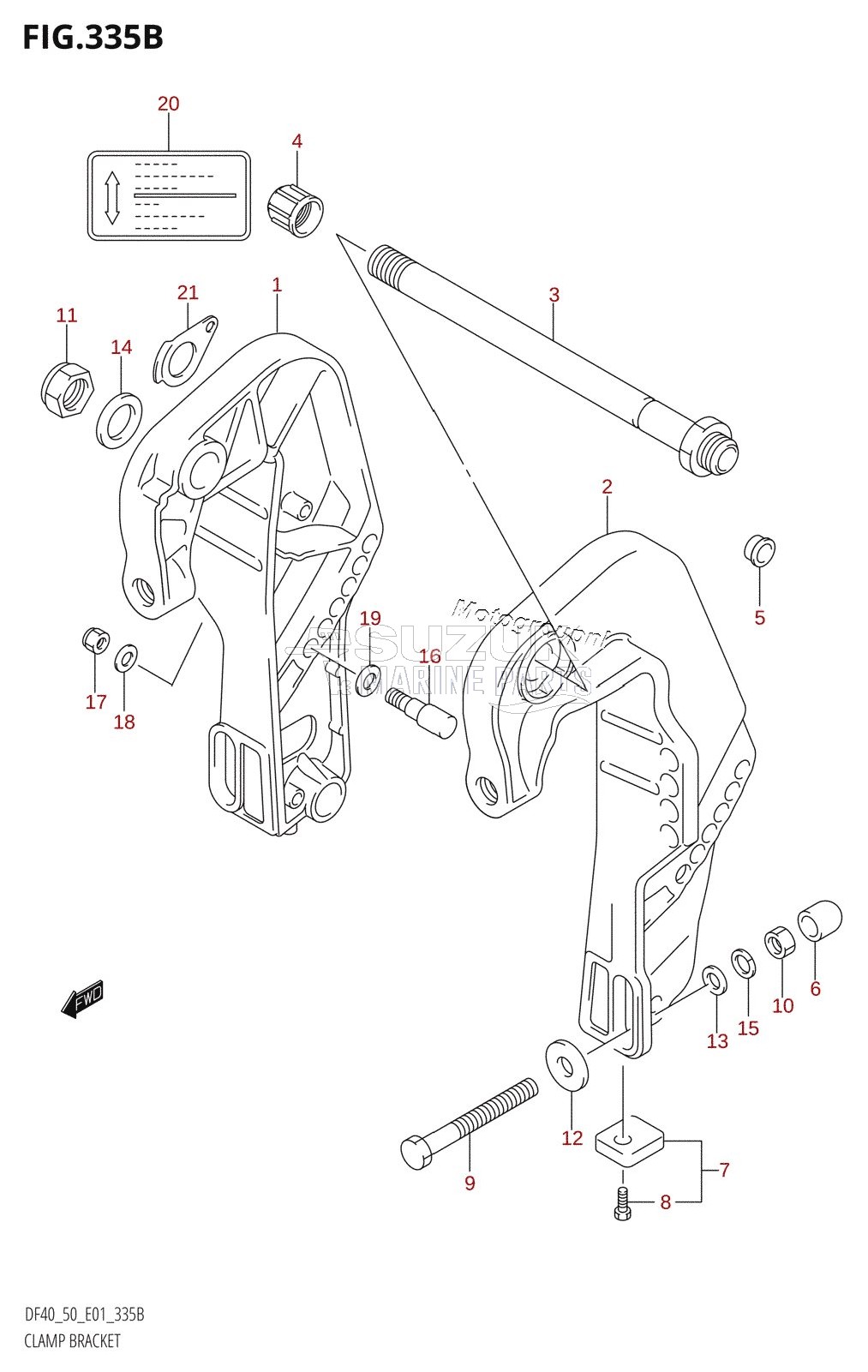 CLAMP BRACKET (K1,K2,K3,K4,K5,K6,K7,K8,K9,K10)