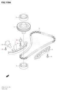 08002F-210001 (2012) 80hp E01 E40-Gen. Export 1 - Costa Rica (DF80A  DF80AT) DF80A drawing TIMING CHAIN