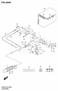 DF20A From 02002F-910001 (P01 P40)  2019 drawing TILLER HANDLE (DF9.9B,DF9.9BTH,DF15A,DF20A:P01,DF20ATH)