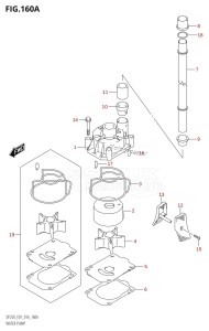 DF250Z From 25003Z-610001 (E40)  2016 drawing WATER PUMP (DF200T:E01)