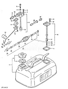 DT4 From 00402-718001 ()  1987 drawing OPTIONAL : FUEL TANK