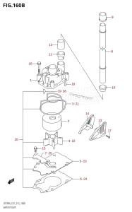 DF300A From 30002P-310001 (E40)  2013 drawing WATER PUMP (DF300A:E40)