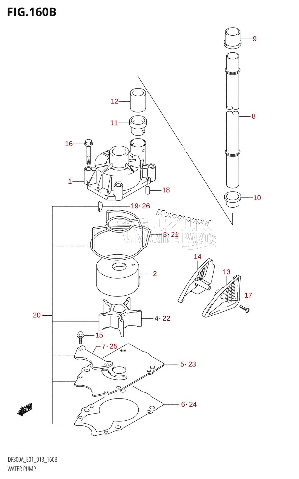 WATER PUMP (DF300A:E40)