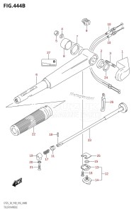 DT25 From 02503K-610001 (P36-)  2016 drawing TILLER HANDLE (DT30:P40)