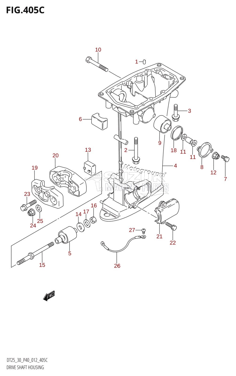 DRIVE SHAFT HOUSING (DT30R:P40)