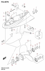 DF50A From 05003F-610001 (E01)  2016 drawing GEAR CASE (DF50AVT:E01)