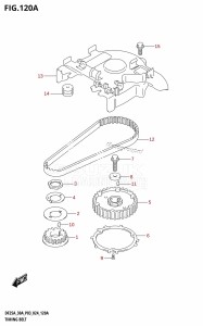 DF250A From 25003P-440001 (E11 - E40)  2024 drawing TIMING BELT