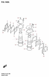 DF300B From 30003F-440001 (E11)  2024 drawing EXHAUST COVER