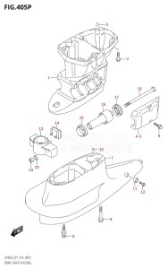 05003F-610001 (2016) 50hp E01-Gen. Export 1 (DF50A  DF50ATH) DF50A drawing DRIVE SHAFT HOUSING (DF50AVTH:E01)