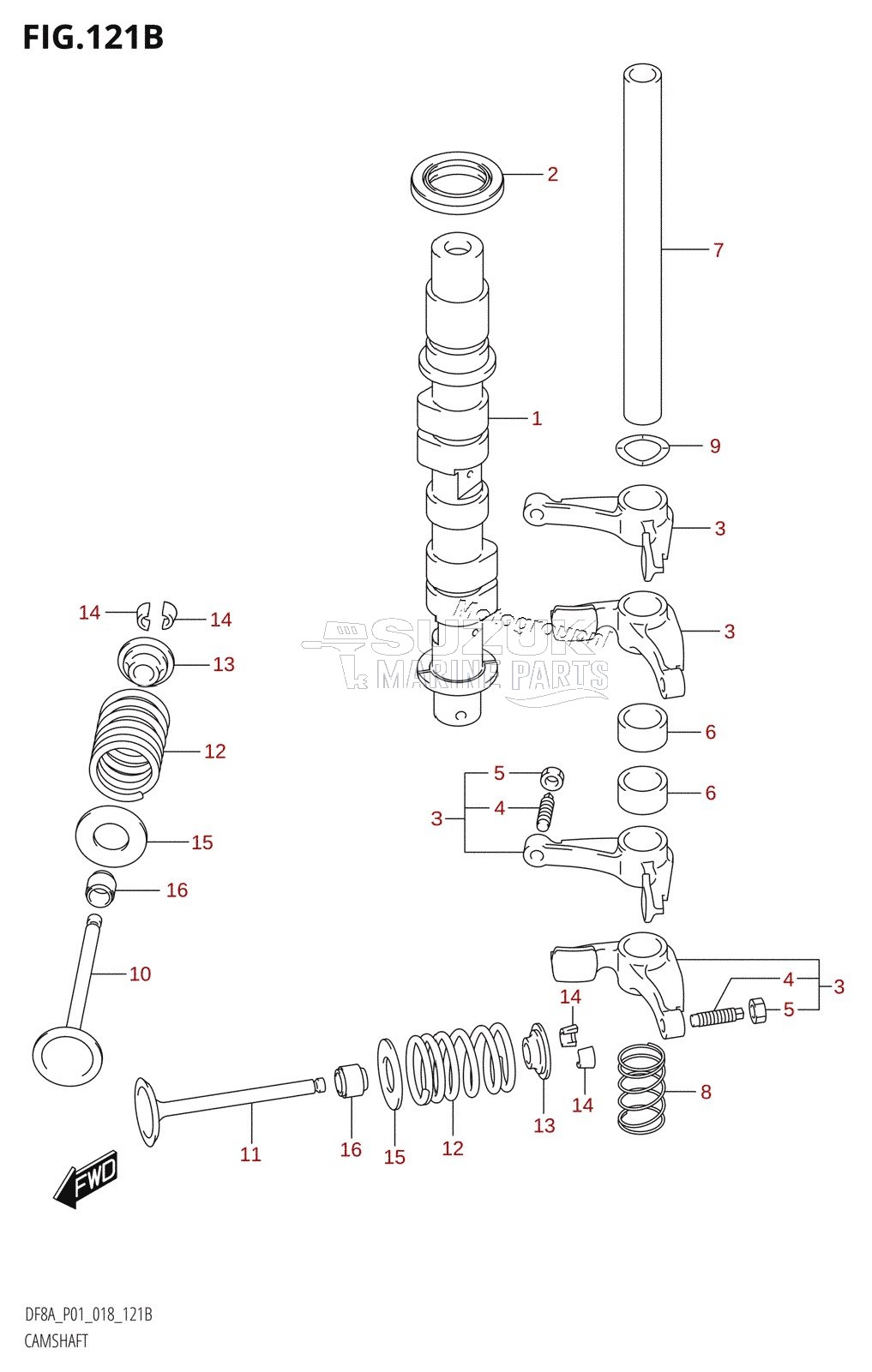 CAMSHAFT (DF8AR,DF9.9AR)