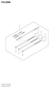 11503F-910001 (2019) 115hp E11 E40-Gen. Export 1-and 2 (DF115AT) DF115A drawing OPT:REMOTE CONTROL (E03)