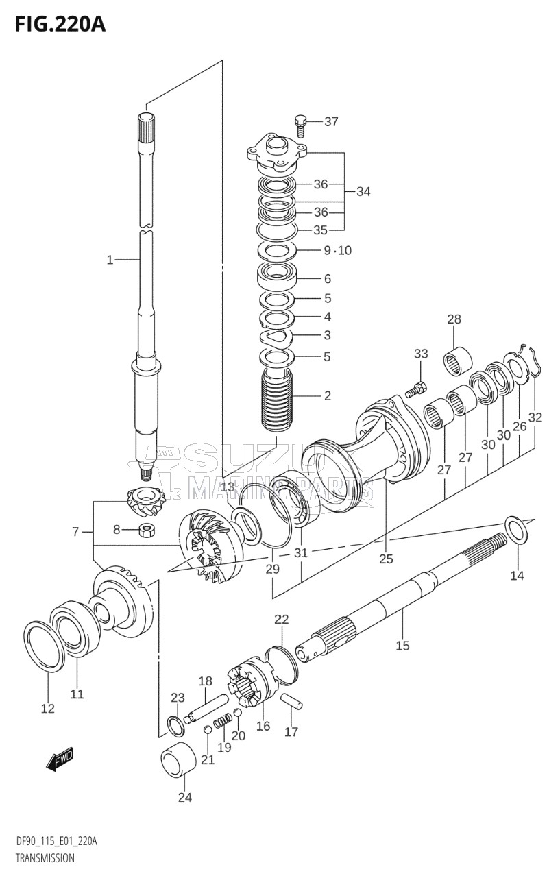 TRANSMISSION (DF90T,DF100T,DF115T,DF115WT)