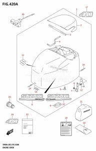 DF50A From 05004F-910001 (E03)  2019 drawing ENGINE COVER (DF40A)