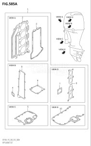 09001F-421001 (2004) 90hp E03-USA (DF90TK4) DF90 drawing OPT:GASKET SET