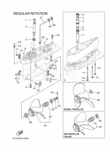 F300BETX drawing PROPELLER-HOUSING-AND-TRANSMISSION-2