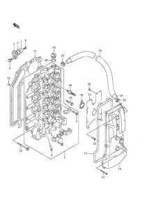 DF 115A drawing Cylinder Head