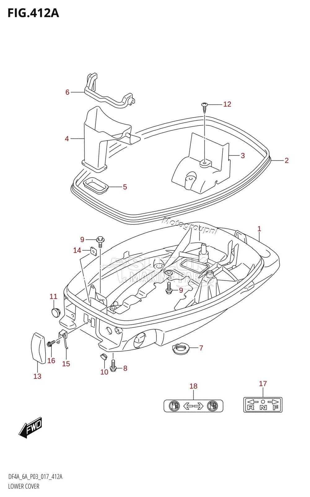 LOWER COVER (DF4A:P03)