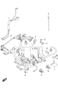 Outboard DF 9.9B drawing Harness Remote Control