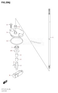 DF175TG From 17502F-610001 (E01 E40)  2016 drawing CLUTCH ROD (DF175T:E01)