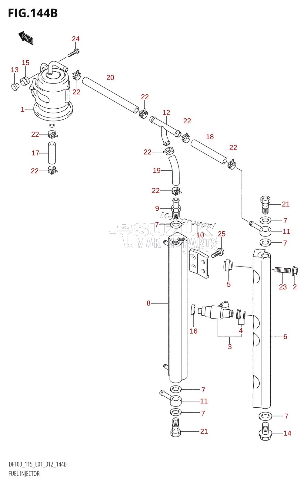 FUEL INJECTOR (DF100T:E40)