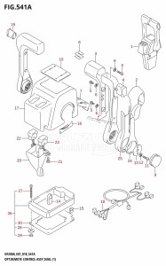 DF225Z From 22503Z-810001 (E01 E40)  2018 drawing OPT:REMOTE CONTROL ASSY DUAL (1)