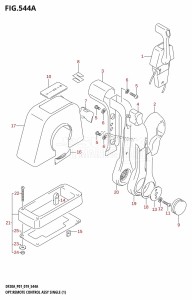 DF20A From 02002F-910001 (P01)  2019 drawing OPT:REMOTE CONTROL ASSY SINGLE (1) (DF9.9B,DF9.9BR,DF9.9BT,DF15A)