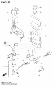 DF250 From 25003F-040001 (E01 E03 E40)  2020 drawing PTT SWITCH /​ ENGINE CONTROL UNIT (DF250ST)