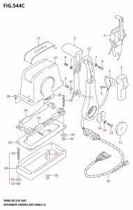 DF60A From 06002F-610001 (E03)  2016 drawing OPT:REMOTE CONTROL ASSY SINGLE (1) (DF60AVT:E03)