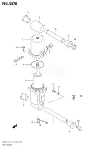 14003Z-310001 (2013) 140hp E01 E40-Gen. Export 1 - Costa Rica (DF140AZ) DF140AZ drawing TRIM CYLINDER (DF100AT:E40)