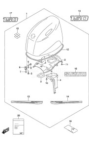 DF 150AP drawing Engine Cover