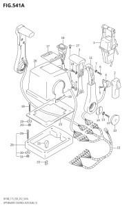 09001F-510001 (2005) 90hp E03-USA (DF90TK5) DF90 drawing OPT:REMOTE CONTROL ASSY DUAL (1)