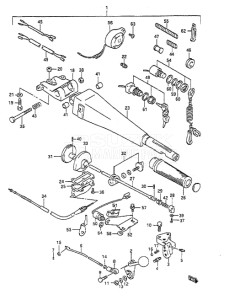 Outboard DT 65 drawing Handle (1996 to 1997)