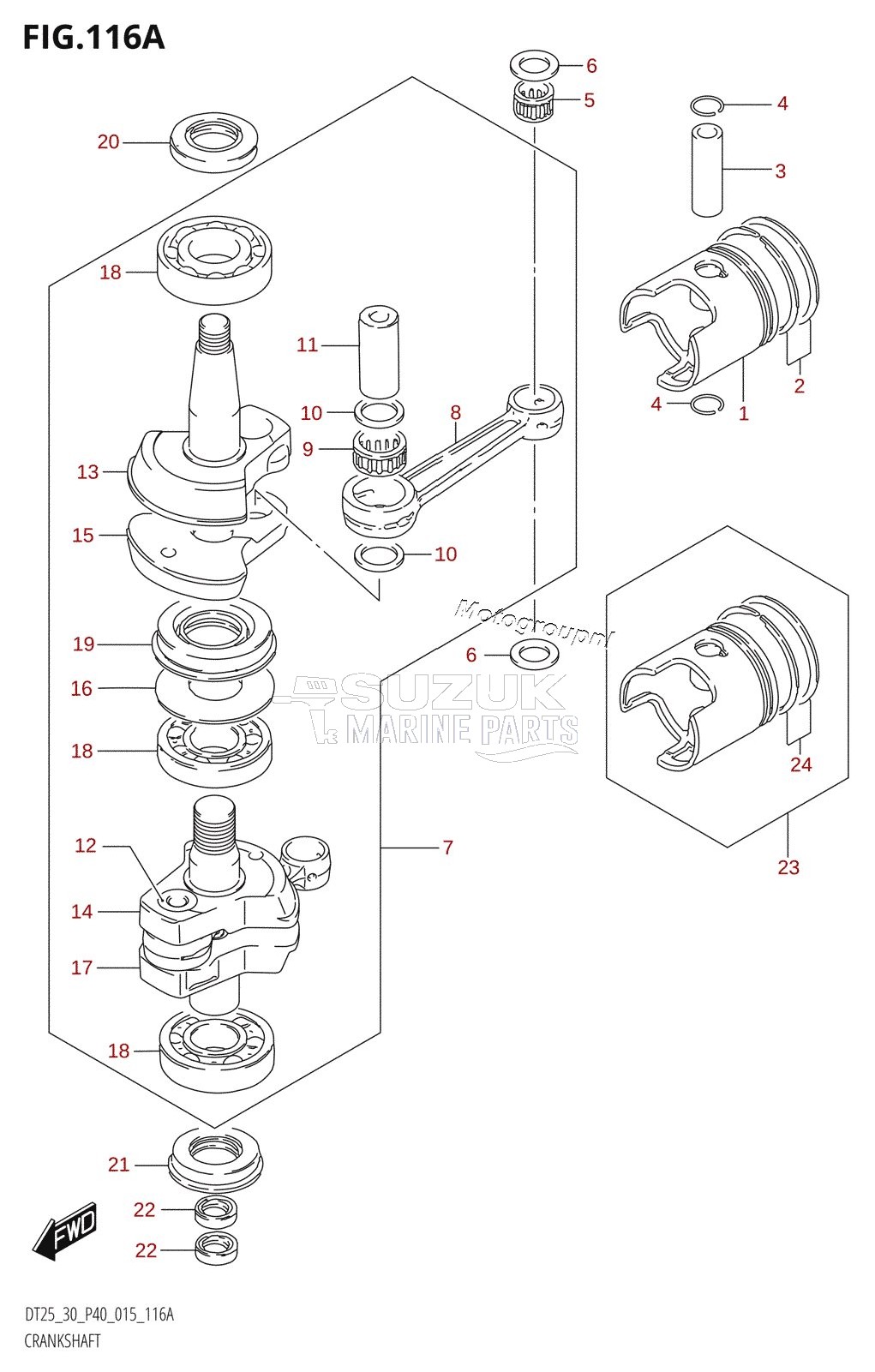 CRANKSHAFT (DT25K:P36)