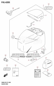 DF40A From 04004F-710001 (E34-Italy)  2017 drawing ENGINE COVER (DF60AVT:E40)