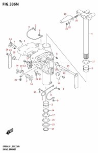 DF40A From 04003F-510001 (E01 E13)  2015 drawing SWIVEL BRACKET (DF50AVT:E01)