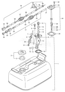 DT8S From 0801-011001 ()  1990 drawing FUEL TANK (DT5,DT6|MODEL:88~92)