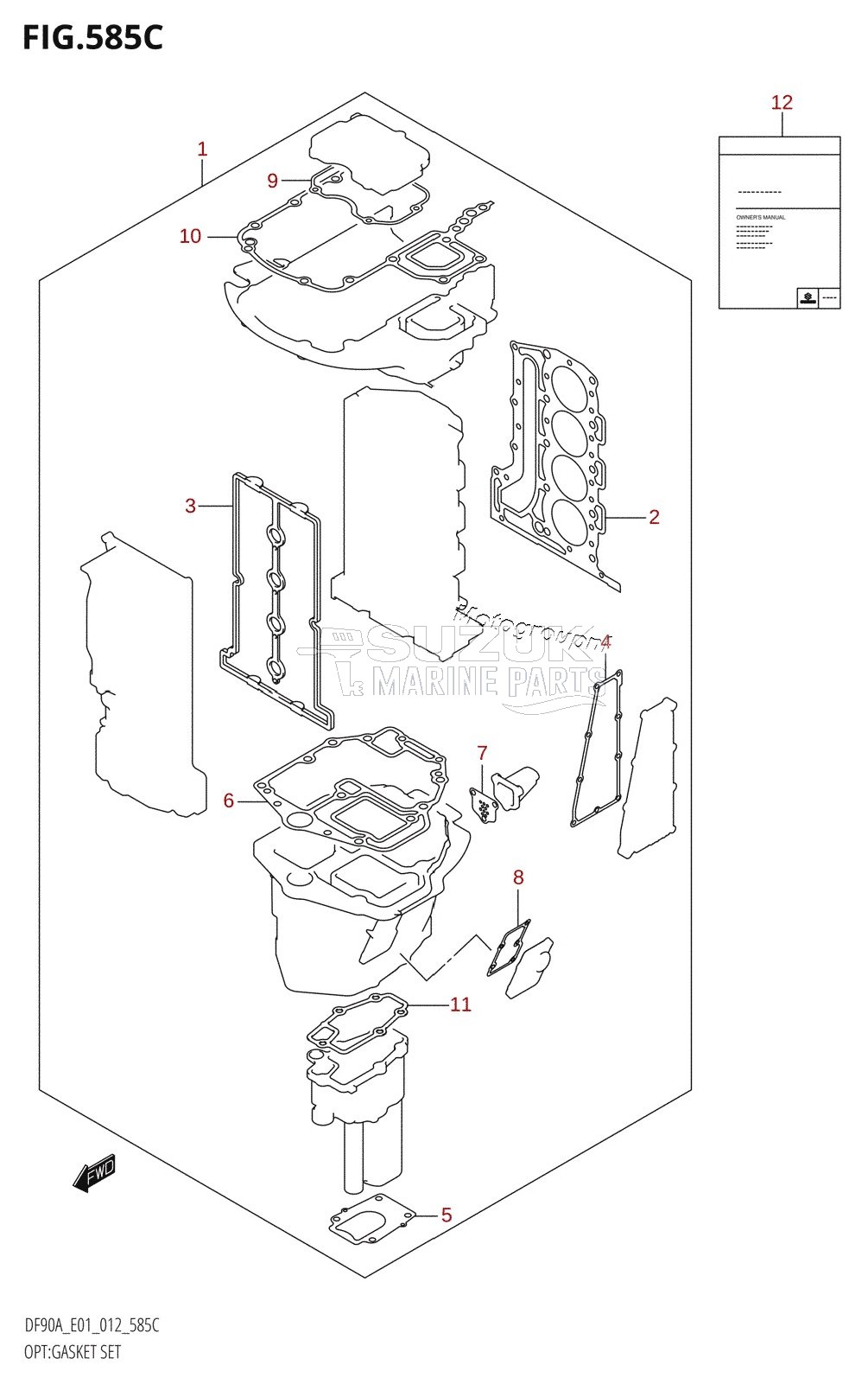 OPT:GASKET SET (DF70ATH:E01)