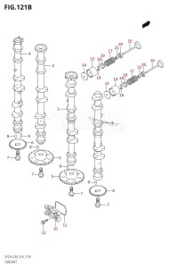 DF250Z From 25003Z-410001 (E03)  2014 drawing CAMSHAFT (DF200Z:E03)