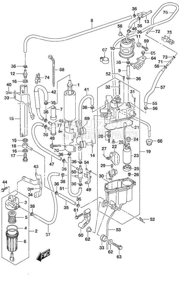 Fuel Pump/Fuel Vapor Separator