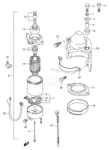 DT140 From 14002-751001 ()  1997 drawing STARTING MOTOR (~MODEL:99)