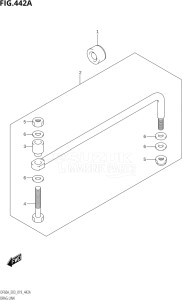 05003F-910001 (2019) 50hp E03-USA (DF50AT) DF50A drawing DRAG LINK