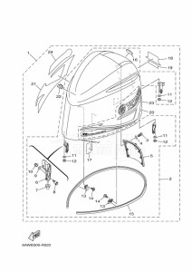 F350AETU drawing FAIRING-UPPER