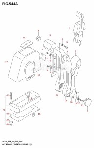 DF30A From 03003F-040001 (P03)  2020 drawing OPT:REMOTE CONTROL ASSY SINGLE (1) (DF25AT,DF30AT)