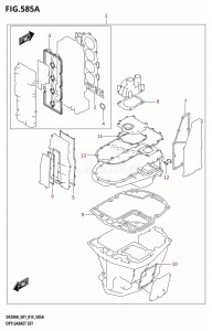 DF200AZ From 20003Z-510001 (E01 E40)  2015 drawing OPT:GASKET SET