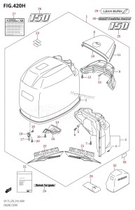 DF150Z From 15002Z-410001 (E03)  2014 drawing ENGINE COVER (DF150ZG:E03)