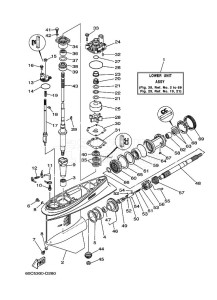 F100BETX drawing PROPELLER-HOUSING-AND-TRANSMISSION-1