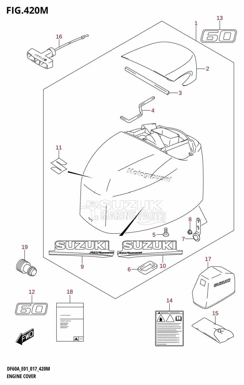 ENGINE COVER (DF60ATH:E40)