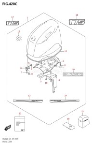 DF150AP From 15003P-910001 (E01 E40)  2019 drawing ENGINE COVER (DF175AP:E01)